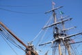 Masts, sails and rigging