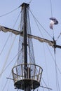 Masts of ships and Royalty Free Stock Photo