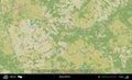 Masty District outlined, Belarus. Topographic Humanitarian Royalty Free Stock Photo