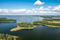 Masurian Lake District in Poland. Aerial View.