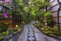 Masuume ochaya entrance in Kyoto, Japan Royalty Free Stock Photo