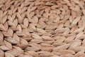 Mat of dry wicker grass as texture Royalty Free Stock Photo