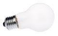 Mat incandescent electric lamp on white Royalty Free Stock Photo