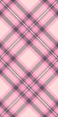 Mat textile plaid texture, infinity tartan seamless background. Decorative vector check pattern fabric in pink and light colors Royalty Free Stock Photo