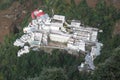 Mata Vaishno Devi temple in the middle of mountains Royalty Free Stock Photo