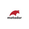 Matador Buffalo Bull Bison logo design