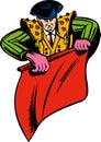 Matador or bullfighter with red cape Royalty Free Stock Photo
