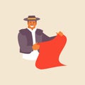 Matador character vector Royalty Free Stock Photo