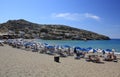 Matala beach in Crete, Greece Royalty Free Stock Photo