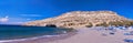 Matala beach Royalty Free Stock Photo