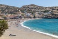 Matala Beach (Crete, Greece) Royalty Free Stock Photo