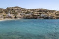 Matala Beach (Crete, Greece) Royalty Free Stock Photo