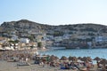 matala beach in the isle of crete
