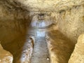 Matala caves on Crete Royalty Free Stock Photo