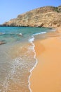 Matala Red Beach Royalty Free Stock Photo