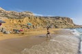 Matala , Red beach Royalty Free Stock Photo