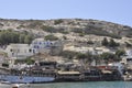 Matala, september 4th: Famous hippies Matala beach on Crete island in Greece