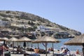 Matala, september 4th: Famous hippies Matala beach on Crete island in Greece