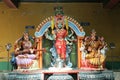Matale Sri Lanka 4.9.2006 Sri Muthumariamman Hindu Temple with famous gods Royalty Free Stock Photo