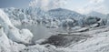 Matanuska Glacier Panoramic Royalty Free Stock Photo
