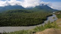 Panorama of the Matanuska River Royalty Free Stock Photo