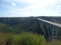 Matanzas bridge in the jungle Royalty Free Stock Photo