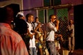 MATANZAS, CUBA - DEC 12: Undifined cuban band playing in the streets of Matanzas on December 17, 2012 in Matanzas, Cuba. The cuba