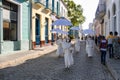 Beautiful performance of a street theater group in Matanzas, Cuba