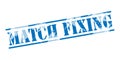 Match fixing blue stamp Royalty Free Stock Photo