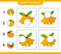 Match the halves. Match halves of Christmas Bell. Educational children game