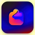 Match-3 Hybrid Software App Style Icon. Generative AI. Royalty Free Stock Photo