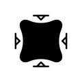 Black solid icon for Match, fits and tally
