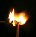 Match just ignited Royalty Free Stock Photo