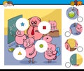Match pieces game with pigs