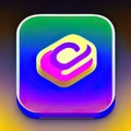 Match 3 Software App Style Icon. Generative AI. Royalty Free Stock Photo
