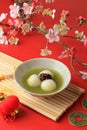 Matcha Big Tangyuan Tang Yuan with Sweet Matcha Soup