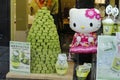 Matcha cakes and Hello Kitty shop