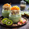 Matcha Chia Seed Puddings