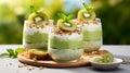 Matcha Chia Seed Puddings