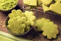 Matcha green tea cookies Royalty Free Stock Photo