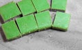 Matcha Green Tea Wafers Royalty Free Stock Photo