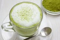 Matcha gren tea latte Royalty Free Stock Photo