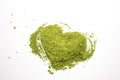 Matcha heart green tea Royalty Free Stock Photo