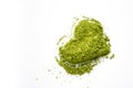 Matcha heart green tea Royalty Free Stock Photo