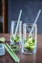 Matcha Mint Iced Tea Royalty Free Stock Photo