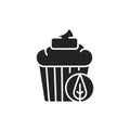 Matcha muffin color line icon. Pictogram for web page, mobile app, promo. Royalty Free Stock Photo