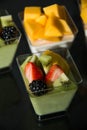 Matcha Panna Cotta Royalty Free Stock Photo