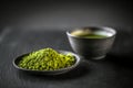 Matcha, powder green tea Royalty Free Stock Photo