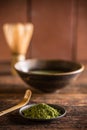 Matcha, powder green tea Royalty Free Stock Photo