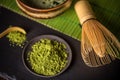 Matcha, powder green tea Royalty Free Stock Photo